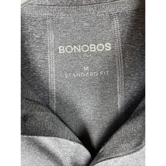 Bonobos M-Flex Golf Polo Shirt Mens M Dark Grey Standard Fit Performance - Picture 2 of 7